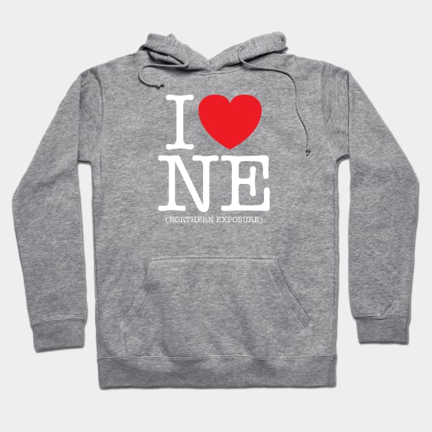 I Heart (Love) Northern Exposure Hoodie by MitchLinhardt